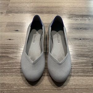 Rothy's The Flat in grey quartz size 8